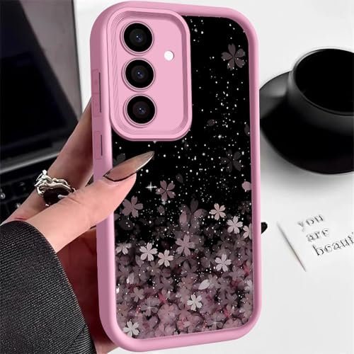 Custodia in silicone Blossom per Samsung Galaxy S25 S24 S23 S22 Ultra S24 FE A55 A15 A16 A35 A25 A53 A54 A56 5G Cover per telefono, A507 rosa, per Samsung S24