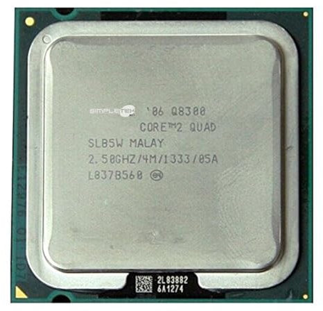 SIMPLETEK - Processore CPU Q8300 Quad Core Socket LGA 775 2.50 GHz Tray Bulk | Dissipatore Non Incluso, Senza Scatola (Ricondizionato)