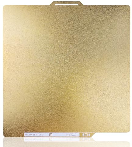 Piastra di Stampa 3D doppia faccia PEI 257×257mm Compatibile con Bambulab X1/X1C/X1E/P1P/P1S/P2S/A1, Magnetico in Acciaio a Molla, Alta adesione, Flessibile e Resistente