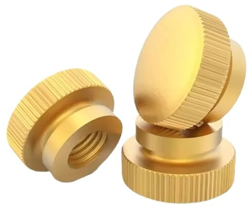 Dado cieco in ottone con gradino zigrinato(M8 (2Pcs))