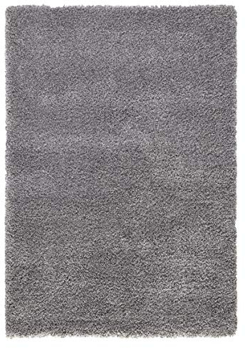 Mint Rugs Hochflor Teppich Venice Grau Meliert, 200x290 cm