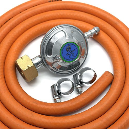 Other Igt 4.5 Butane Gas Regulator & 2 Mt Hose + 2 Clips For Calor 4.5Kg Cylinder