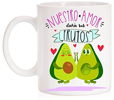 Taza Nuestros Amor dará Sus Frutos. Taza Regalo para Novios, Novias, Recien Casados, Matrimonio, Hijos, Regalo de Boda, Embarazada.