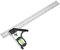 Fdit Verstellbar Kombination Quadratisch Metall Rule Messung Rechts Winkel Lineal Werkzeug 300 mm 30,5 cm