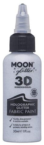 Moon Glitter - Peinture Textile holographique - 30ml - Argent