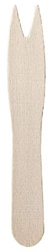 We Can Source It Ltd - Wooden Fish Forks - Disposable Chip Forks - Eco-Friendly 100% Natural Biodegradable Fully Compostable Cutlery Set - Great for Parties BBQ Picnics and Events - 1000 Pack