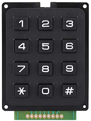 3x4 Drucktasten Externe Tastatur nagelneu, Tastaturmodul mit 12 Tasten Tastaturmodul 12 Tasten Tastatur für MCU