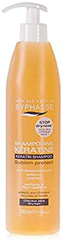 Byphasse Liquid Keratin Shampoo für trockenes Haar, 520 ml