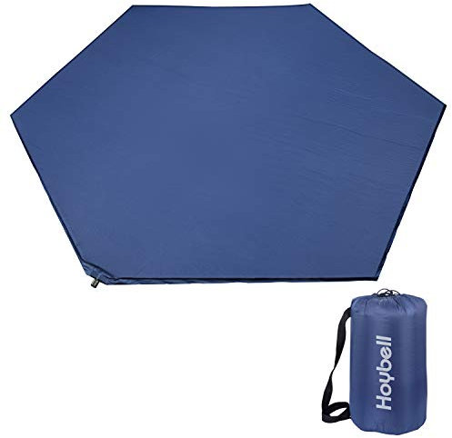 Hoybell Laufgittermatratze, 150 cm sechseckige Laufgittermatte, tragbare Spielardmatratze für drinnen und draußen, selbstaufblasbar, bequem mit Tragetasche