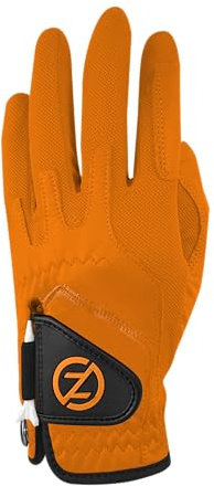 Zero Friction Men's Cabretta Elite Golf Gloves, Universal-Fit One Size, Burnt Orange