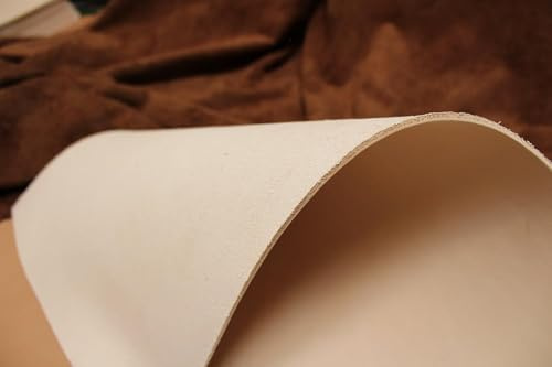 Förster-Fellnest Zuschnitt-Auswahl: Kräftiges Blankleder, Dickleder, 5,3-5,5 mm dick! Punzierleder - pflanzlich gegerbt, für viele Projekte: Tasche, Köcher, Holster, Messerscheide usw.