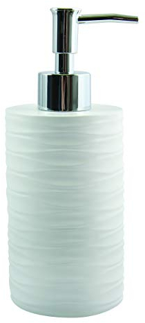 MSV Seifenspender Houston Polyresin, Weiß