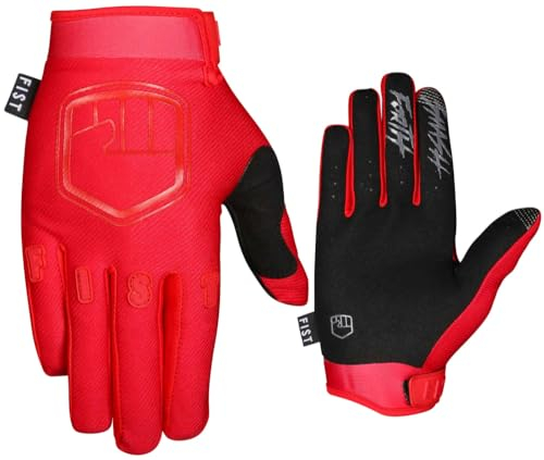 FIST HANDWEAR Kinder-Handschuhe für Motocross, BMX, MTB, DH, Radfahren, Kapitel 15 (Stocker Red, XS)
