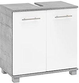 Schildmeyer Nitro Waschbeckenunterschrank 136957, steingrau/weiß matt