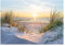 WallArena - Vlies Fototapete Strand Meer Nordsee Dünen Sonne Panorama Natur 254x184 cm - Fototapeten - Tapeten - für Wohnzimmer Schlafzimmer - Vliestapete Wandtapete Tapete 3D Effekt- inkl. Kleister