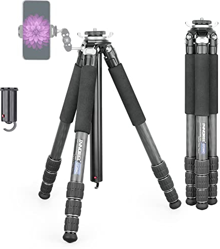 Trípode de Fibra de Carbono INNOREL GT284C Trípode portátil Compacto Profesional para cámara DSLR con Columna Central de Forma Especial Tubo de 1,14 Pulgadas / 29 mm Carga máxima 44 Libras / 20 kg