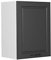 Vicco Hängeschrank R-Line, hängender Küchenschrank, Anthrazit Landhaus/Weiß, 45 cm