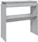 vidaXL Konsolentisch Konsole Beistelltisch Flurtisch Sideboard Ablagetisch Wandtisch Frisiertisch Grau Sonoma 80x30x80cm Holzwerkstoff