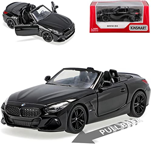 alles-meine.de GmbH B*M*W Z4 G29 Cabrio Offen Schwarz Ab 2018 ca 1/43 1/36 Modell Auto mit individiuellem Wunschkennzeichen
