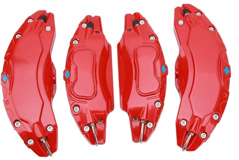 Bremssattelabdeckungen Ersatz für Modell Y 2020 Bis 2023, 19 Zoll 20 Zoll Radnaben-Bremssattelabdeckungen, Modell Y-Bremssattelabdeckungen, 4er-Set, für 255 45, R19, 255 40, R20 (Rot)