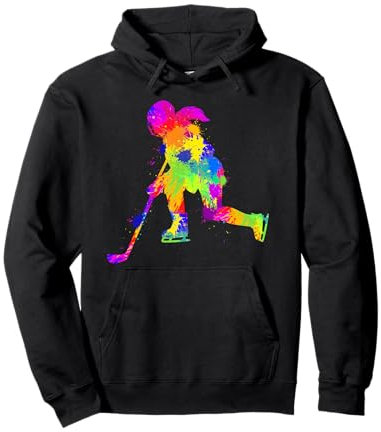 Eishockey Eishockeyspielerin Mädchen Damen Pullover Hoodie
