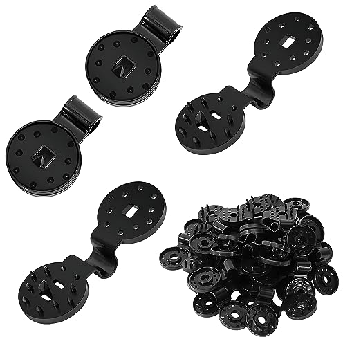 ertlutw Clips für Sonnensegel Befestigung Sonnensegel, 50 Stück Laufhaken für SonnensegelSpezialclip mit öse für Schattiernetz, Kunststoffclips Schattentuch Clips Gartenblumenpflanzen Rasenschatten.
