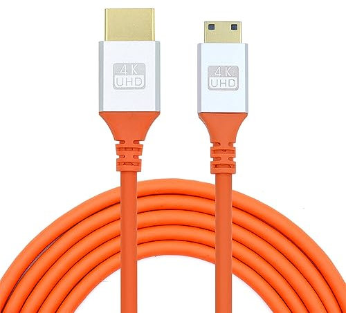cablecc Cavo ultra 4K Mini HDMI a HDMI morbido ad alta flessibilità HDTV cavo iper super flessibile ad alta velocità tipo A maschio a maschio per computer HDTV 50 cm