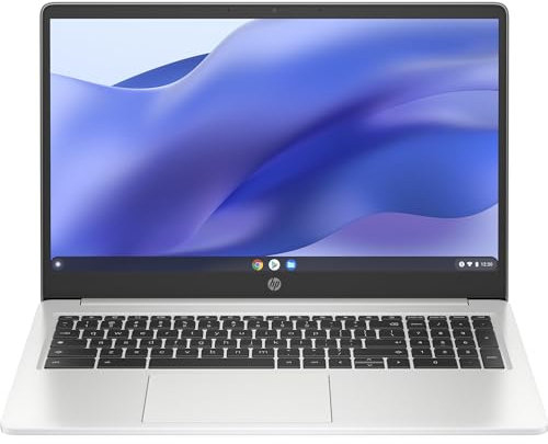 HP Chromebook 15a-na0013nl, Intel Celeron N4500, 8 Go RAM LPDDR4, eMMC 128 Go, écran 15,6 pouces FHD, SVA, anti-reflet, carte graphique Intel UHD 600, Wi-Fi, webcam HD, ChromeOS, Argent