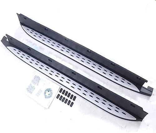 QCHIAN Auto Trittbretter Seitenschweller für Mercedes Benz ML Class W164 2006-2012, Auto Seitenschweller, Aluminium Anticrash Seitentrittleistenpedale Pedale, Seitenstufen Nerf Bar