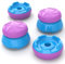PlayVital Thumbs Pro Razor Thumbstick Extender for Xbox Core Controller, Joystick Caps for Xbox One Controller - 2 High Raise & 2 Mid Raise Dome - Orchid Purple & Heaven Blue