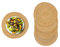 EcoKunst Jute Tischset rund 6er Set, Boho Moderne Nachhaltige Wohnaccessoires 100% Naturfaser Beige Platzmatte Platzdeckchen für Küche, Esstisch Wintergarten - Geflochtene Party Dekoration 38 cm