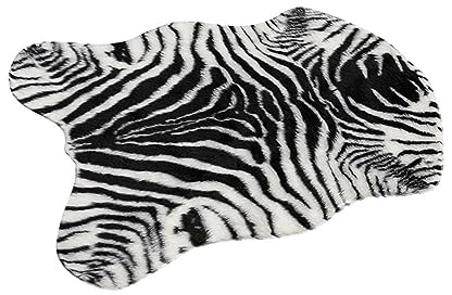 MAGICLULU Zebra-Teppich Tierdruckbereich Teppich Tierdruckteppiche. Badezimmer- Teppiche. Zebra- Teppich Im Freien. Badmatten Kind Badedecke Polyacrylnitrilfaser (acryl) Multifunktion