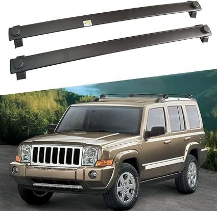2 Stück Dachträger Gepäckträger für Jeep Commander 2002-2010, Dachgepäckträger Alu Dachgepäckablage AbschließBar