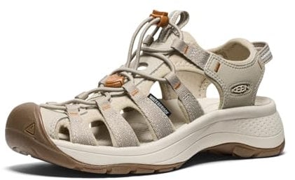 KEEN Damen Astoria West Sandalen, Plaza Taupe/Roasted Pecan, 36 EU