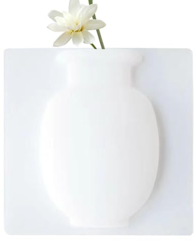 Silikon Vase Zum Kleben - Magic Silikon Vase - Silikon Vase Zum Kleben - Selbstklebende Wandmontage Blumenvase | Für Kühlschrank, Wohnzimmer, Schlafzimmer, Büro, Heimdekoration