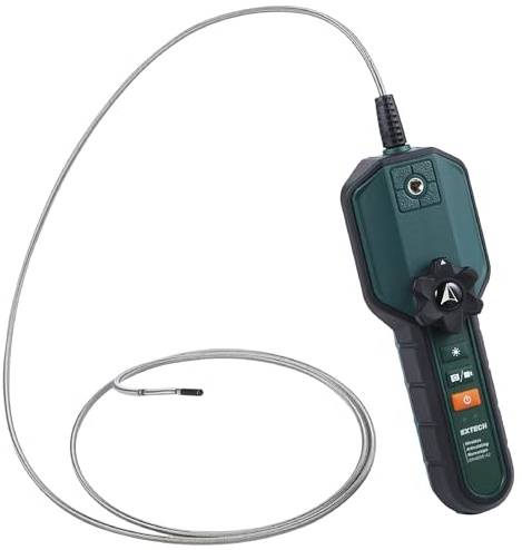 Extech BRW450-A2 2-Way Articulating Wireless Videoscope | 1280x720 HD, 2-Wege-Artikulation, Sonde 3,9mm auf 1,5m Kabel, IP67, ExView-App, 6h Akku, Etui