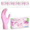 ARNOMED gants jetables rose, gants nitrile taille M, gant jetable 2000 pièces (20 boîtes), gants en nitrile non poudrés & sans latex, gants jetable cuisine, gants a usage unique en XS, S, M & L