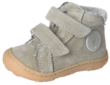 RICOSTA Mädchen und Jungen Stiefel GEDO, Kinder Lauflernschuhe, Weite: Weit, lose Einlage, terracare, Booties, Leder, eukalyptus/hellgrau (531), 24 EU