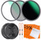 K&F Concept Nano D-Serie 55mm Filterset Polfilter (CPL Filter)+MC UV Filter+Fester ND1000 Filter
