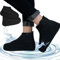 4 paia di copriscarpe, impermeabili, riutilizzabili, in silicone, unisex, impermeabili, per pioggia, neve, spiagge del deserto, strade fangose
