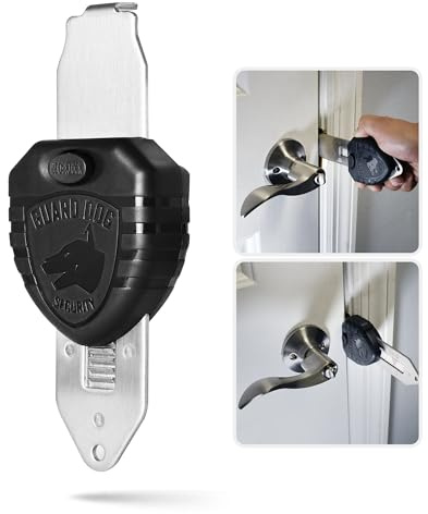 Guard Dog Security Blocklock Portable Door Lock, Hotel Door Locks for Travelers Security, Tough, Durable, Apartment Door Security, Home Security, Travel Essentials, Easy to Use