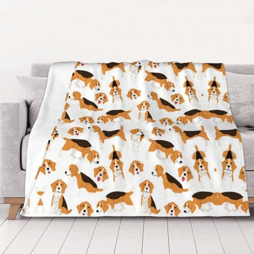 CHANGLEI Gewichtsdecke für Hunde, Flanelldecke, personalisierter Druck, weich, warm, gemütlich, vielseitige Decke für Bett, Sofa