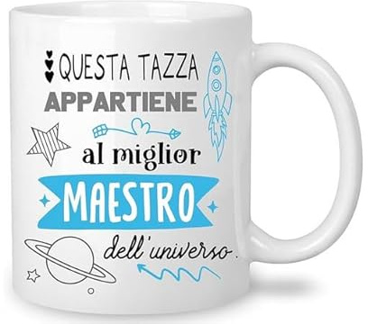love print Tazza Maestro Idea Regalo Maestre Fine Anno Idee Regali Originali Festa Della Donna Tazzina Per Una Super Insegnanti Tazza Maestra Migliore Del Mondo