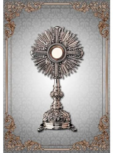 Ancestrad Corpus Christi Balconnière décorative religieuse pour balcons et fenêtres Blanc 170 x 100 cm