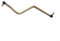 Barre de commande de direction pour tondeuse à gazon avec écrous de verrouillage Draglink Pièce de rechange pour Craftsman et Poulan, compatible avec les modèles 175121 et 532175121, design en métal