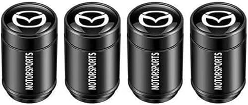 4 Stück Reifenventilabdeckungen, Reifenventil-Staubschutzkappen für Mazda RX-8 2005-2012