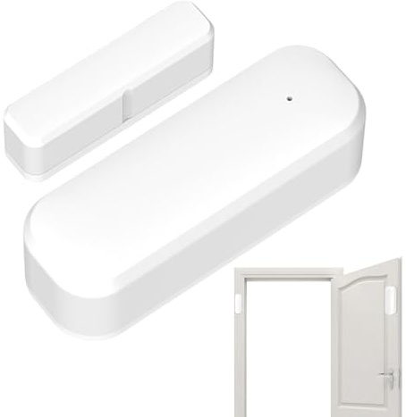 Türsensor mit WLAN, magnetischer Alarm, kabellos, Fenstersensor mit Echtzeitüberwachung, für Sicherheit zu Hause, Geschäft, Innenraum, Garage, Eingang