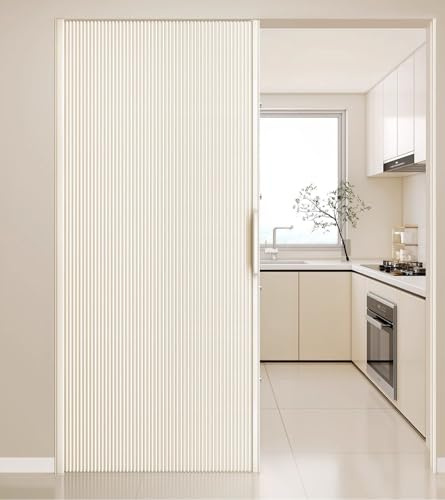 MLYAYE Porta A Soffietto Porte A Libro Porta Scorrevole a Fisarmonica di Dimensioni Personalizzabili, divisorio Flessibile Portatile Multi-Anta con Chiusura Magnetica per Negozi/balconi(90x210cm)