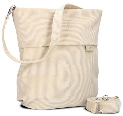 Zwei Damen Handtasche Mademoiselle.M M12 Umhängetasche 7 Liter Crossbody Bag, Schultertasche in DIN-A4-Größe, Schlüsselring, Geheimfach, inkl. extra kurzen, abnehmbaren Schultergurt