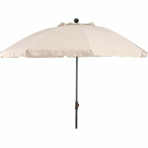 BURI Tropico Sonnenschirm 210x140 cm - Rechteckiger Mittelstockschirm mit Stahlgestell, UV Schutz UPF 50+, knickbar, höhenverstellbar, Polyester 180 g/m², wetterfest